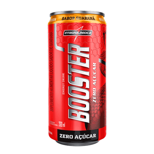 Booster Energy drink sabor Guaraná zero açucar 269ml- Integralmédica