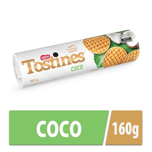 Biscoito sabor coco 160g - Tostines