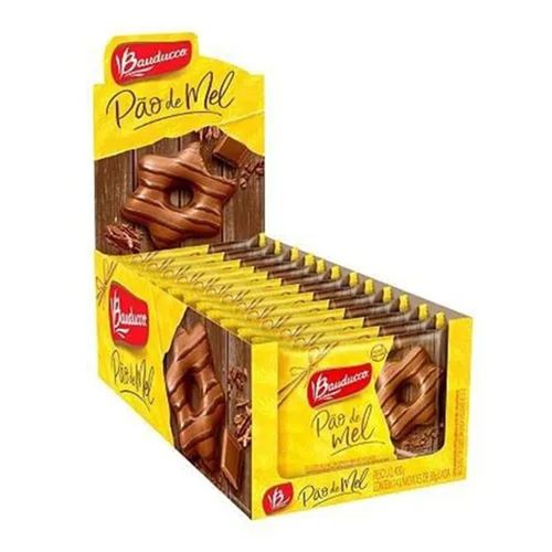 Pão de mel caixa com 15 unidades de 30g - Bauducco