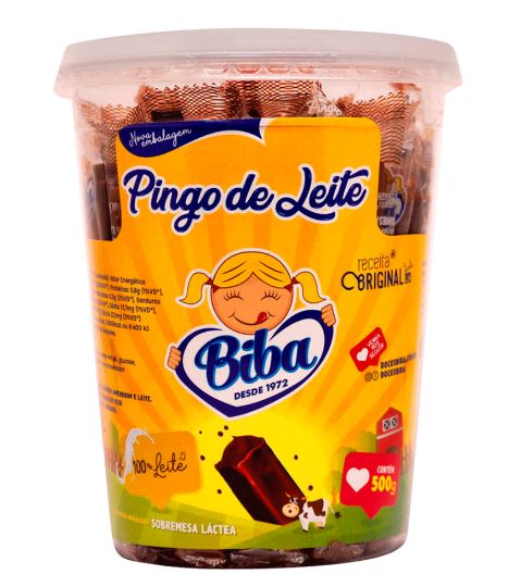 Pingo de Leite Tradicional Pote com 500g - Biba