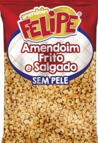 Amendoim frito e salgado sem pele pacote com 1,010kg - Felipe