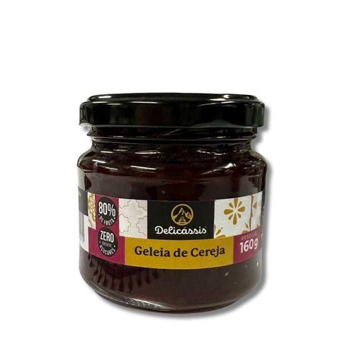 Geleia de Cereja zero adiçao de açucares 160g - Delicassis