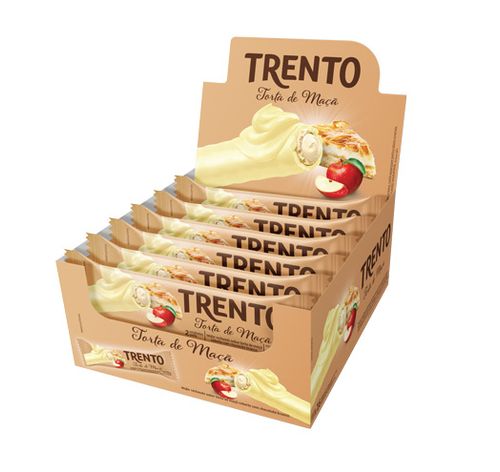 Chocolate sabor Torta de Maça caixa com 16 unidades de 29g - Trento