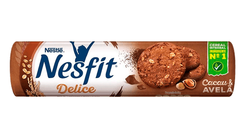 Biscoito integral cacau e avelã 140g - Nesfit