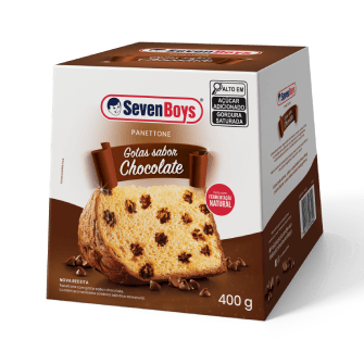 Panettone gotas sabor chocolate 400g - Seven Boys