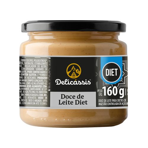 Doce de leite diet 160g - Delicassis