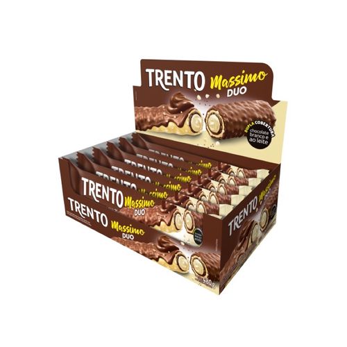 Chocolate Duo caixa com 15 unidades de 25g - Trento Massimo