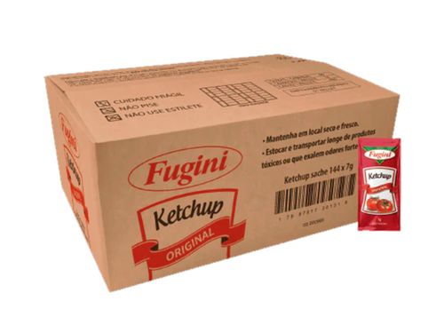 Ketchup Original com 144 unidades de 7g cada - Fugini