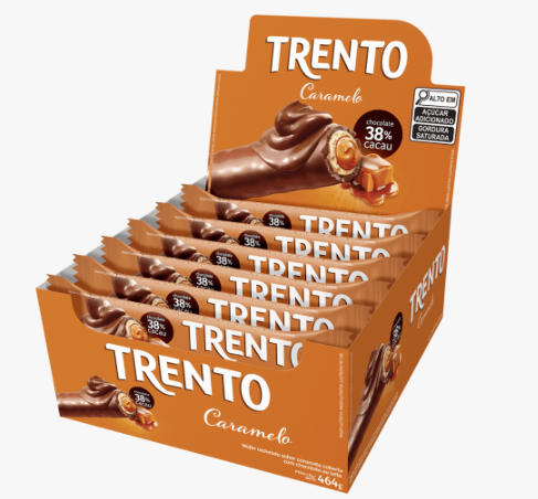 Chocolate caramelo caixa com 16 unidades de 29g - Trento