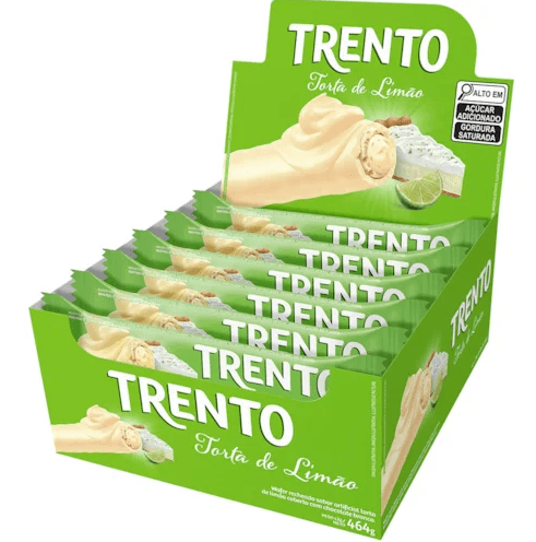 Chocolate sabor Torta de Limão caixa com 16 unidades de 29g - Trento