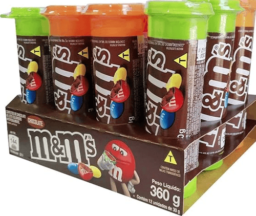 Chocolate Tubo caixa com 12 unidades 30g - M&M