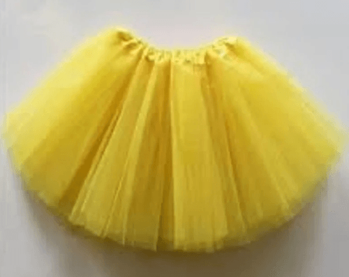 Saia Tutu de Carnaval Amarela de 30cm - Sweet Sakura