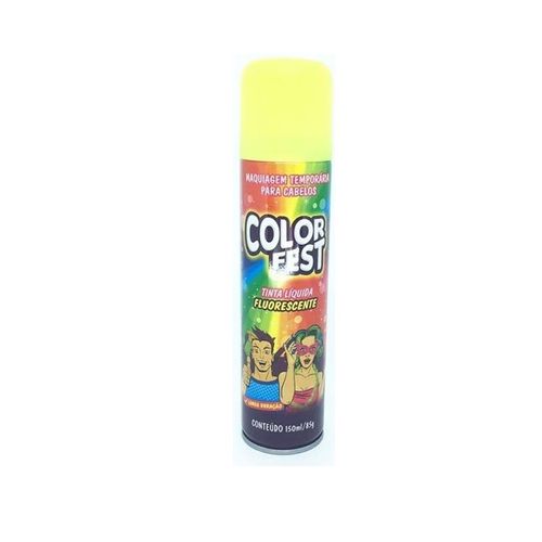 Tinta p/corpo&cabelo fluorescente amarelo 150ml - Color Fest