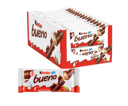 Chocolate Kinder Bueno caixa com 30 unidades de 43g - Kinder