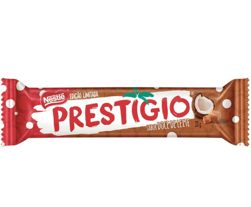 Chocolate com recheio de coco sabor doce de leite com 33g - Prestígio