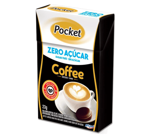 Bala Coffee zero adição de açucares com 23g - Pocket