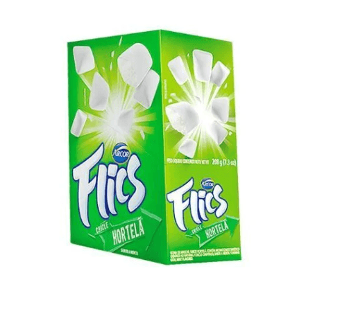 Goma de mascar sabor Hortelã 208g - Flic's