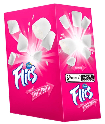 Goma de mascar sabor Tutti-Frutti 208g - Flic's