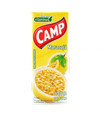 Suco sabor maracujá 200ml - Camp