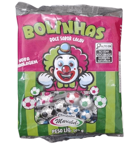 Bolinhas de chocolate sabor cacau com 300g - Marisbel