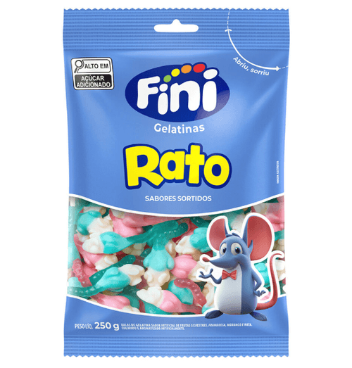 Bala de Gelatina Rato 250g - Fini