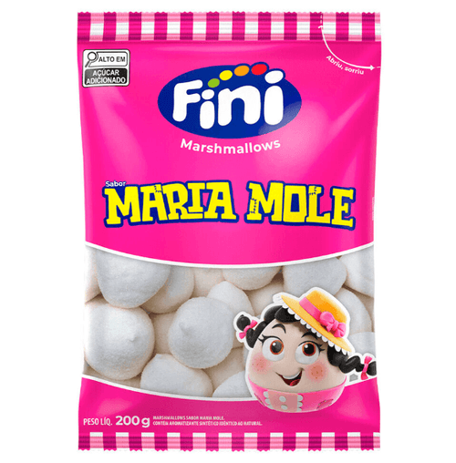 Marshmallow Maria Mole pacote com 200g - Fini