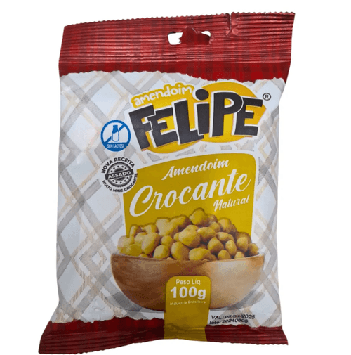 Amendoim Crocante Natural com 100g - Felipe