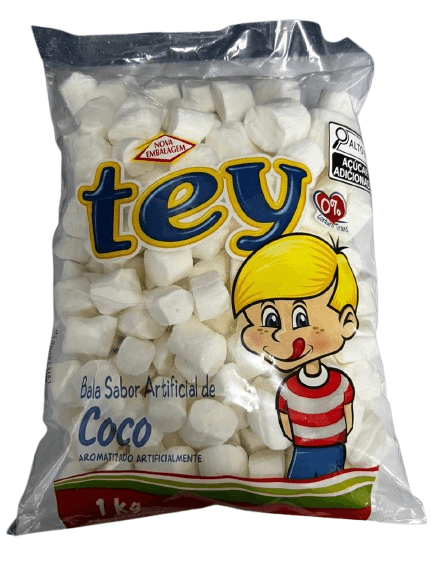 Bala sabor coco 1kg - Tey