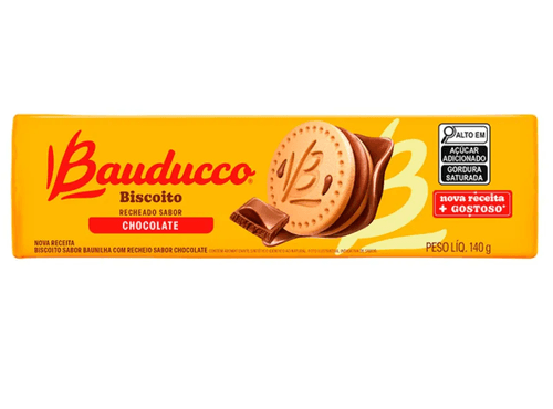 Biscoito recheado sabor chocolate 140g - Bauducco