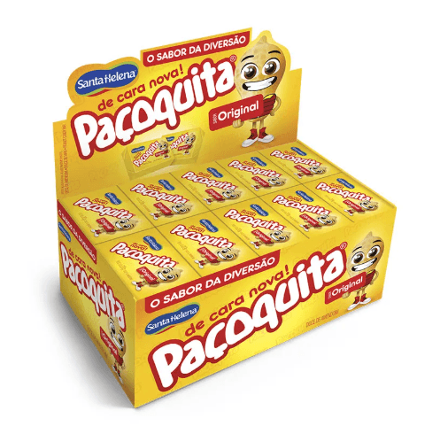 Paçoquita caixa com 50 unidades 1Kg - Santa Helena
