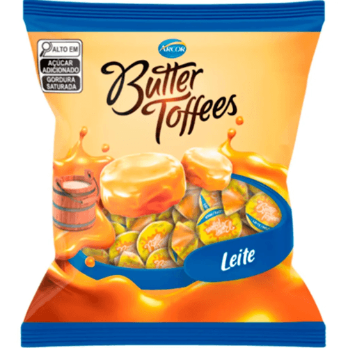 Bala sabor Leite Pacote com 500g - Butter Toffees