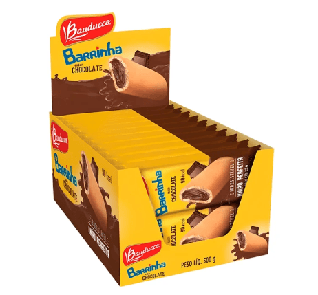 Maxi sabor Chocolate caixa com 20 unidades de 25g - Bauducco