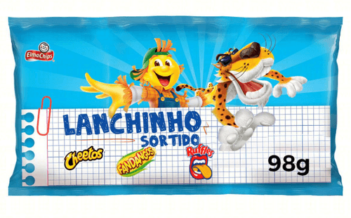 Lanchinho salgadinho sortido Pacote com 5 unidades - Elma Chips