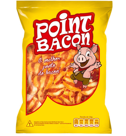 Salgadinho sabor Bacon com 60g - Point Bacon