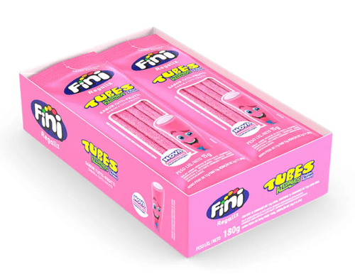 Tubes sabor Tutti Frutti Cítrico caixa com 12 unidades de 15g - Fini