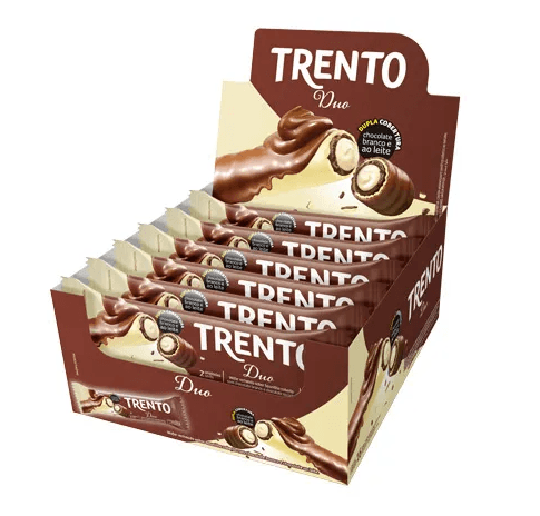 Chocolate Duo caixa com 16 unidades de 29g - Trento