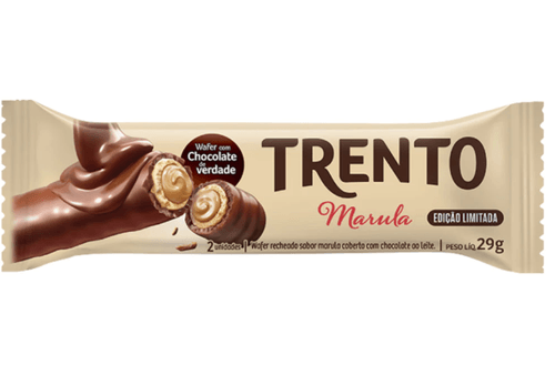 Chocolate ao leite com recheio sabor Marula com 29g - Trento