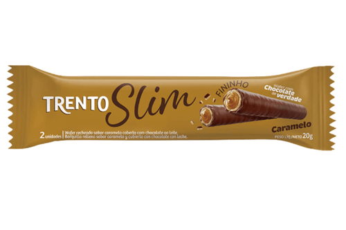 Chocolate ao leite sabor caramelo com 20g - Trento Slim
