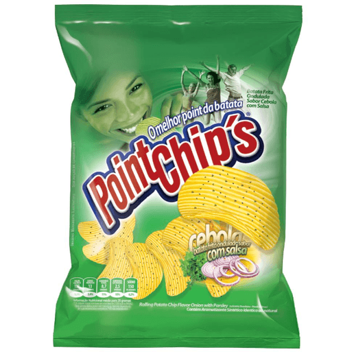 Batata Ondulada sabor Cebola com 500g - Point Chips Super