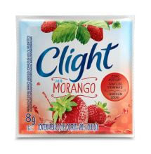 Refresco em pó zero açúcar sabor morango com 8g - Clight