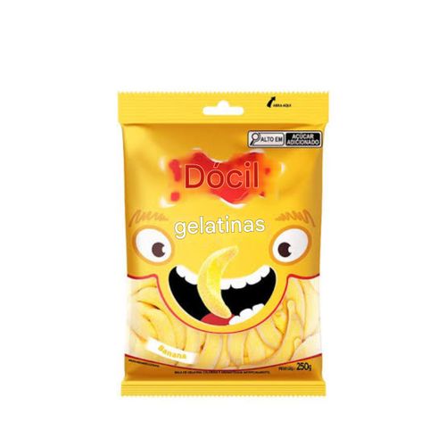 Gelatines banana com 250g - Docile