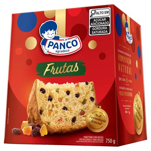 Panettone com frutas 750g - Panco