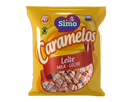 Caramelos leite com 300g - Simonetto