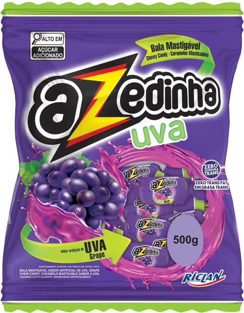 Bala Azedinha sabor Uva 475g - Freegells