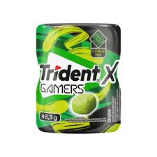 Chiclete Gamers sabor Maracujá e Limão de 48,3g - Trident