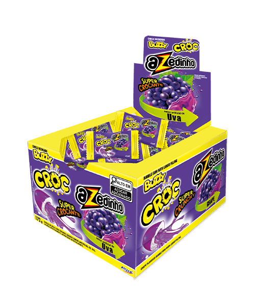 Chiclete sabor Uva azedinho com 172g - Croc