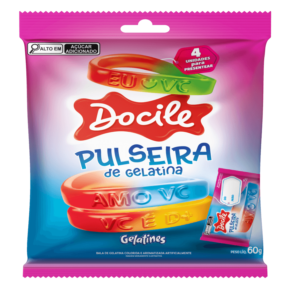 Gelatines Pulseira com 60g - Docile