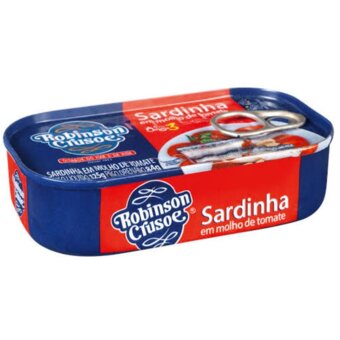 Sardinha com molho de tomate 125g - Robinson Crusoe