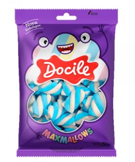 Maxmallows twist azul e branco com 220g - Docile