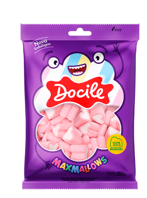 Maxmallows coração com 220g - Docile